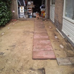 Werkzaamheden tuin (terras)